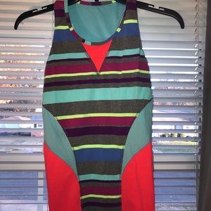 striped ivivva racer back (new) ivivva bag include